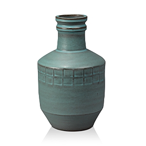Shop Jamie Young Folk Vessel Vase In Blue