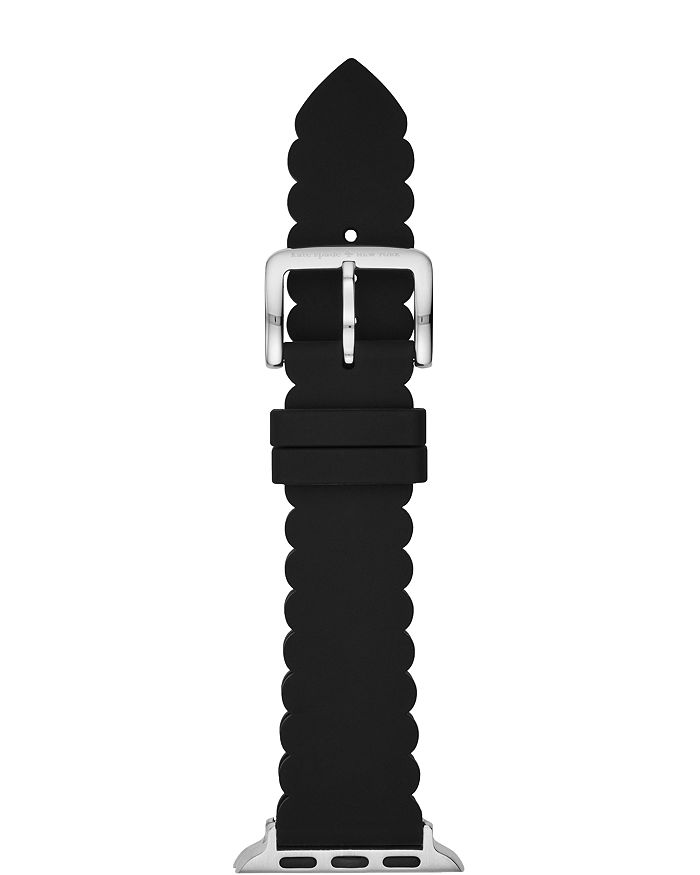 kate spade new york Black Scallop Silicone Band for Apple Watch®, 38mm &  40mm | Bloomingdale's