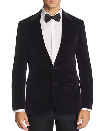 Canali Capri Peak-Lapel Slim Fit Velvet Sport Coat | Bloomingdale's