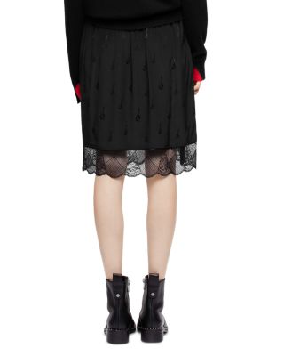 スカート ZADIG & VOLTAIRE SKIRTS Zadig & Voltaire Jillian Guitar Silk Jacquard Skirt