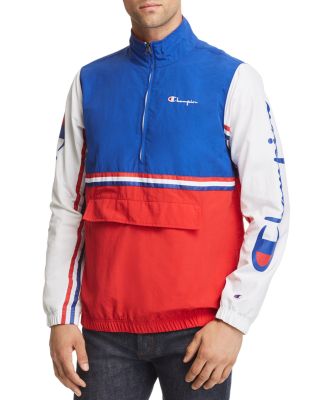 Half-Zip Pullover Windbreaker Jacket 
