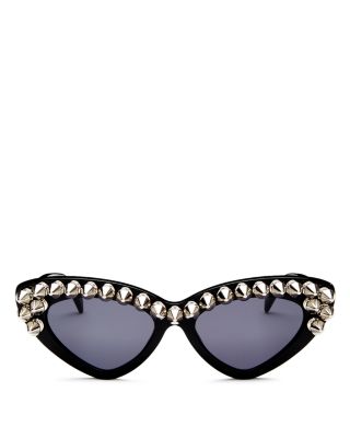 Moschino Oversized Cat Eye Sunglasses Black Gold Studded w/ Case NWT MOSCHINO Turtoise Studded Cat Eye Sunglasses | eBay main image 2