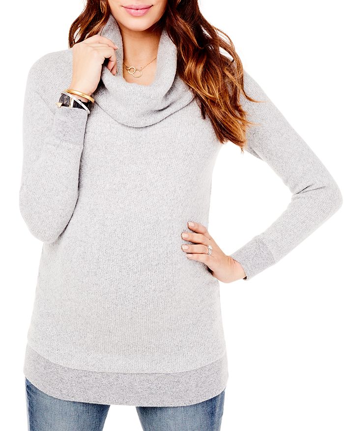 Cowl Neck Maternity Sweater - Tunic Sweater for Pregnant Women –  Ingrid+Isabel