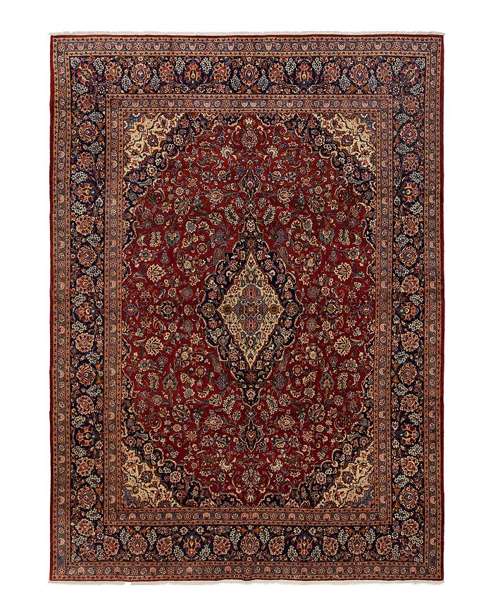 Bloomingdale's Solo Rugs Kashan Raine Hand-knotted Area Rug, 10'0 X 14'4 In Red