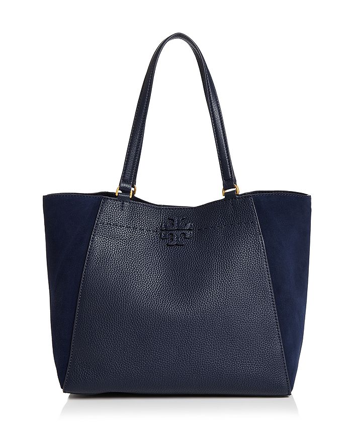 Tory Burch McGraw Medium Suede Leather Tote Bloomingdale s