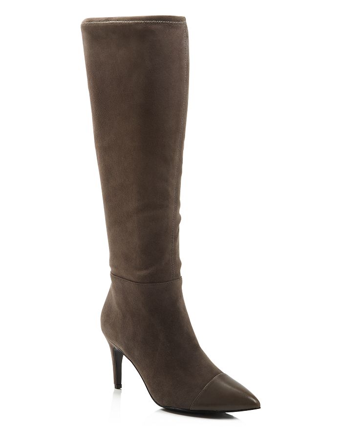 CHARLES DAVID WOMEN'S PARISH POINTED TOE SUEDE & LEATHER BOOTS,2C18F093