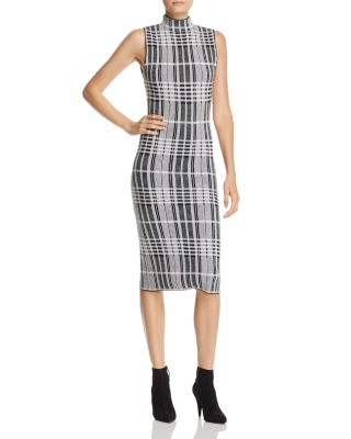 alice olivia plaid dress