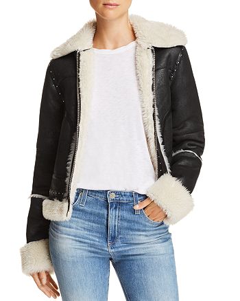 Sunset & Spring Faux-Shearling Studded Jacket - 100% Exclusive ...