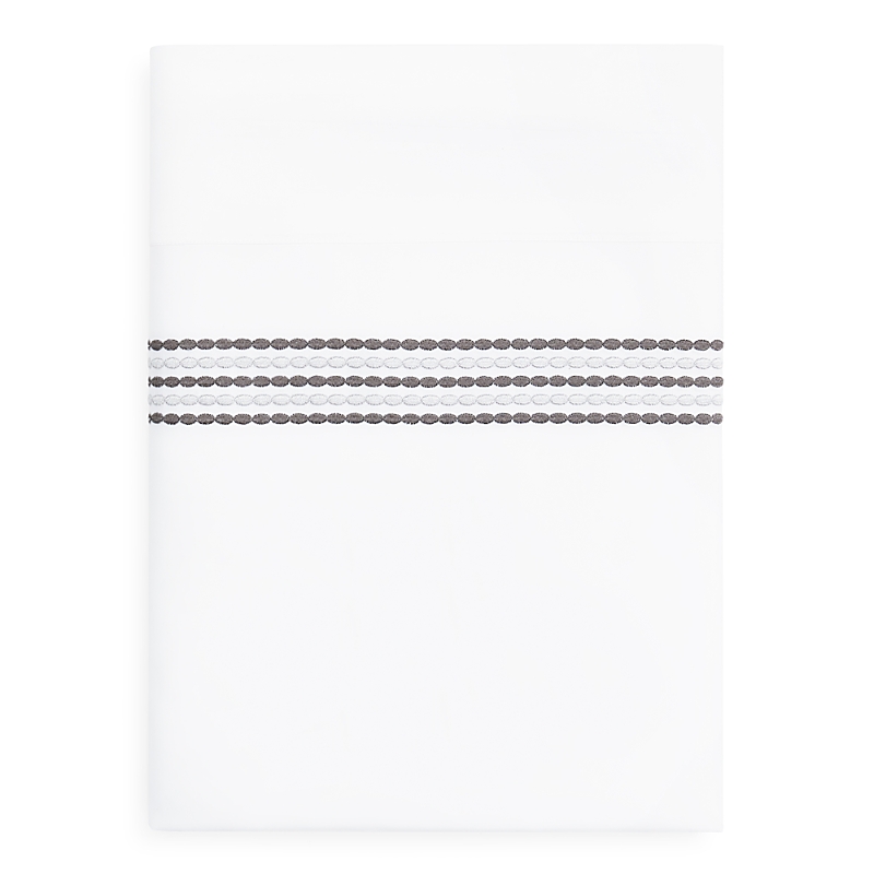 Shop Home Treasures Stella Flat Sheet, King In Slate Gray