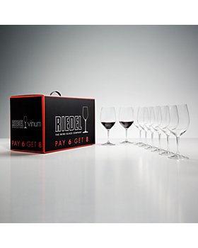 Riedel - Vinum Cabernet Glasses, Buy 6 Get 8