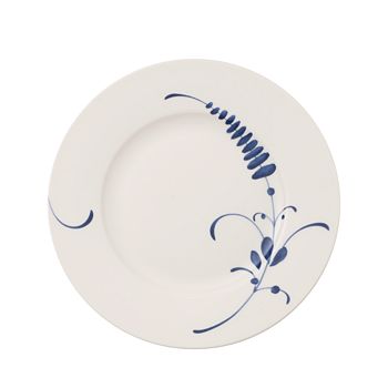 Blanco/Azul Villeroy & Boch Vieux Luxembourg Plato de desayuno cuadrado Porcelana Premium 21 cm 