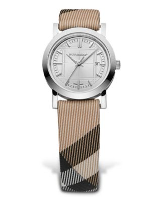 Burberry Small Nova Check Watch 28 mm Bloomingdale s
