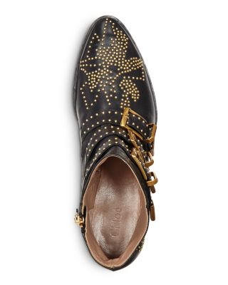 ショートブーツ・ブーティ Chloe Susan Ankle Boots Susanna Short Boot in Black gold | Chloé Official Website