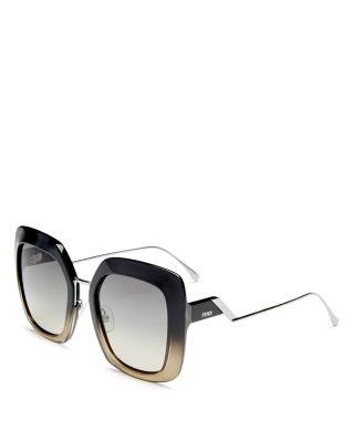 fendi oversized square sunglasses