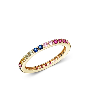 Bloomingdale's Rainbow Sapphire Band in 14K Yellow Gold- 100% Exclusive