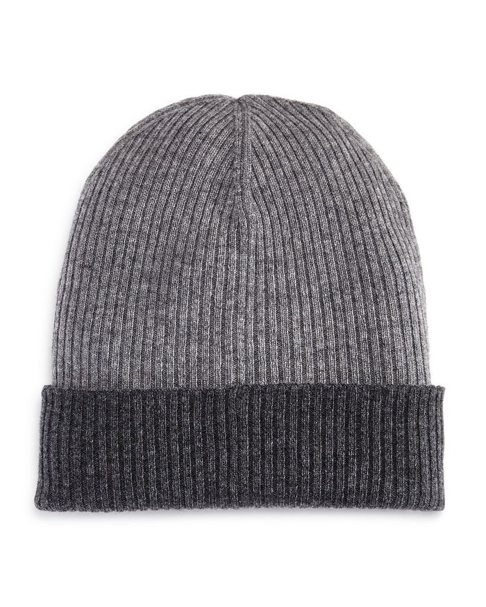 The Men's Store At Bloomingdale's Reversible Knit Hat - 100% Exclusive In Medium Gray