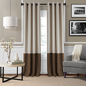 ELRENE HOME FASHIONS BRAIDEN COLOR BLOCK BLACKOUT CURTAIN PANEL, 52 X 95 18800CHC