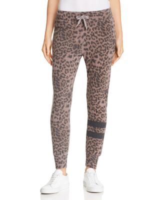 SUNDRY Leopard Print Jogger Pants Sweatpants