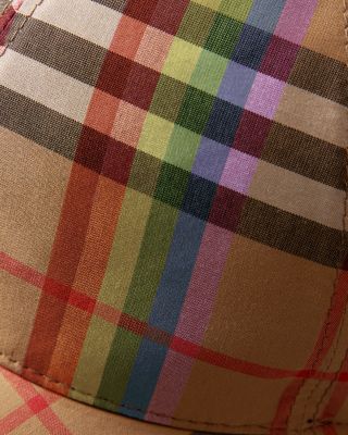 値下げ◾︎Burberry レインボー ヴィンテージチェックベースボールキャップ BURBERRY Vintage Nova Check RAINBOW Baseball cap in M/L SOLD