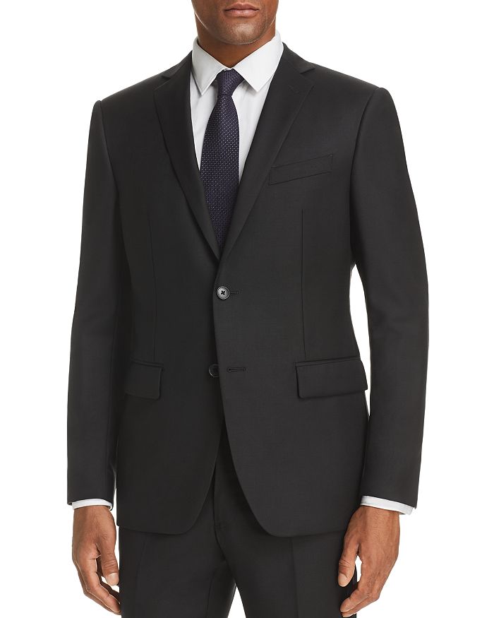 John Varvatos Tonal Dotted Stripe Slim Fit Suit Jacket In Black