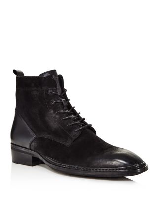 karl lagerfeld mens lace up boots