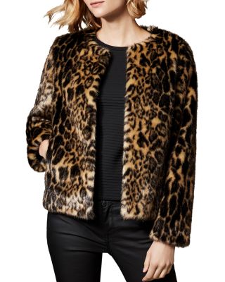 Karen millen hot sale leopard coat