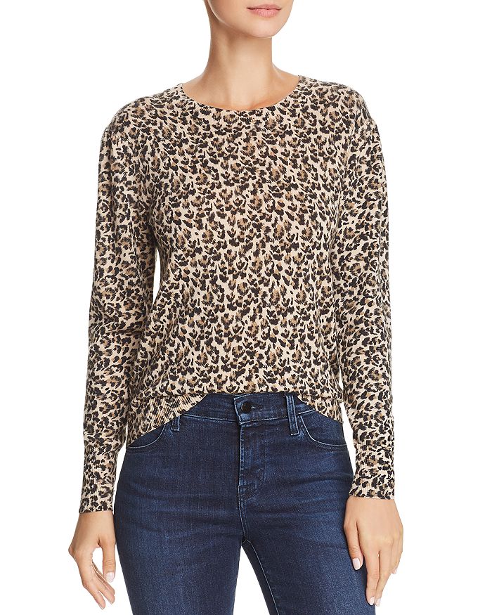Rebecca taylor leopard sweater outlet