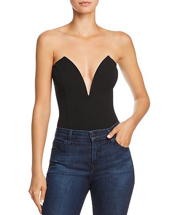 Sunset & Spring Sunset + Spring Notch Strapless Bodysuit - 100% ...
