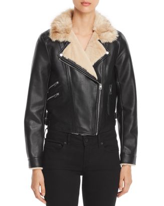 Vero Moda Faux Leather Cropped Moto Jacket | Bloomingdale's