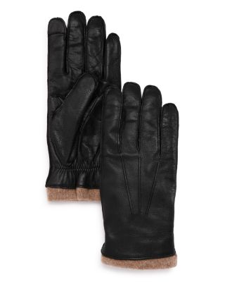 Labonia Leather Knit Cuff Tech Gloves - Exclusive