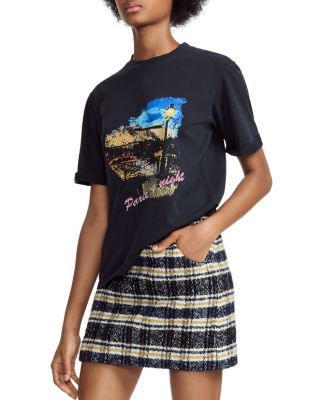 Maje - Tara Paris By Night Graphic Tee