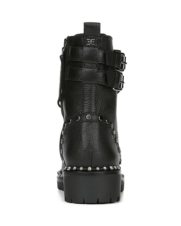 Sam Edelman Women's Jennifer Studded Combat Boots In Black | ModeSens