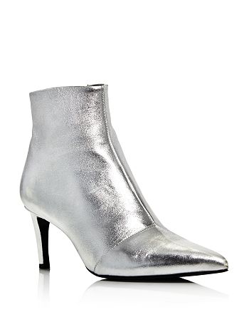 rag & bone Women's Beha Almond Toe Metallic Leather Booties ...