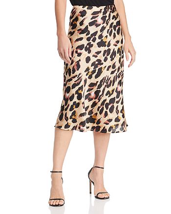 Cotton Candy LA Leopard Print Midi Skirt | Bloomingdale's