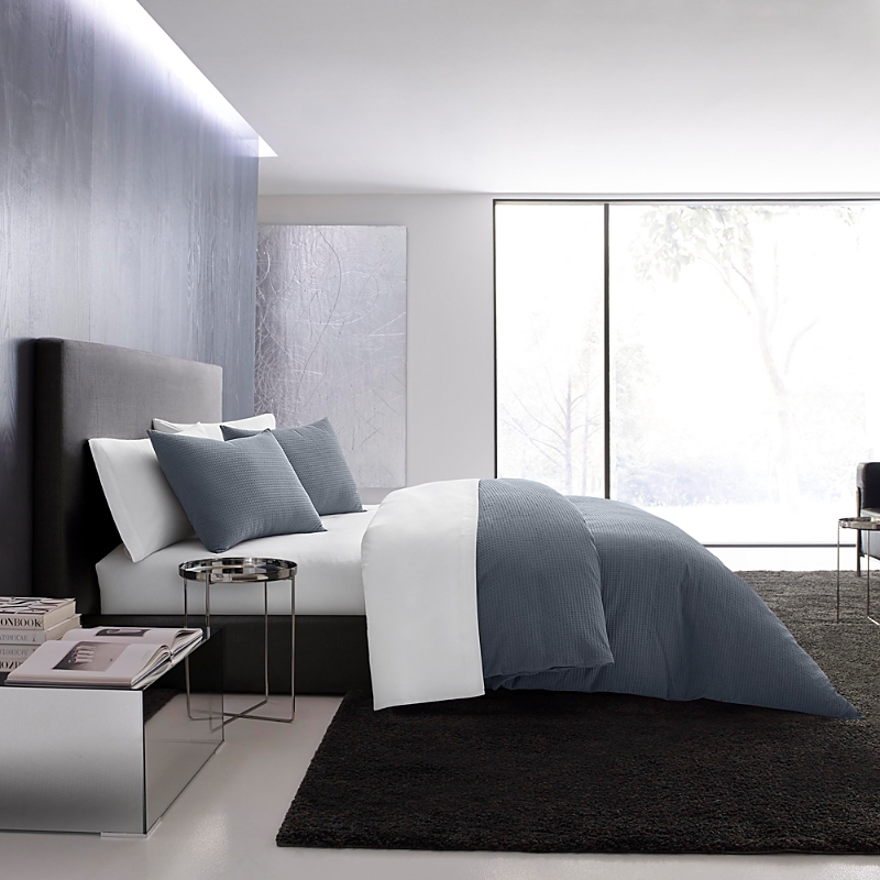 Photos - Bed Linen Vera Wang Waffle Pique Duvet Cover Set, Queen USHSFN1073736