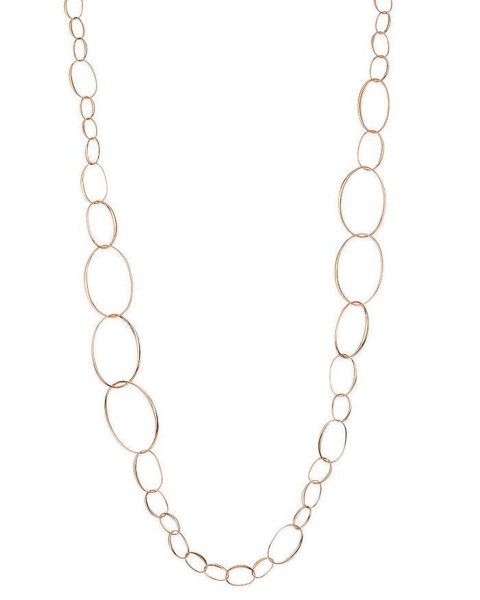 Shop Pomellato 18k Rose Gold Link Necklace, 43