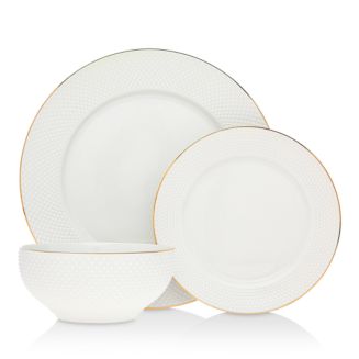 Godinger Pique 18-Piece Dinnerware Set - Exclusive | Bloomingdale's