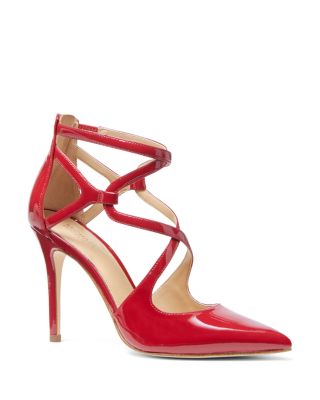 michael kors catia cross strap pump