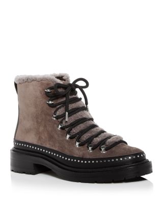 rag & bone compass leather & shearling booties