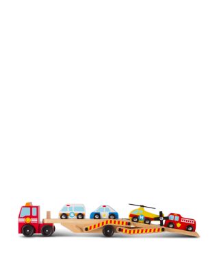 Wooden Emergency Vehicle Carrier - Ages 3+