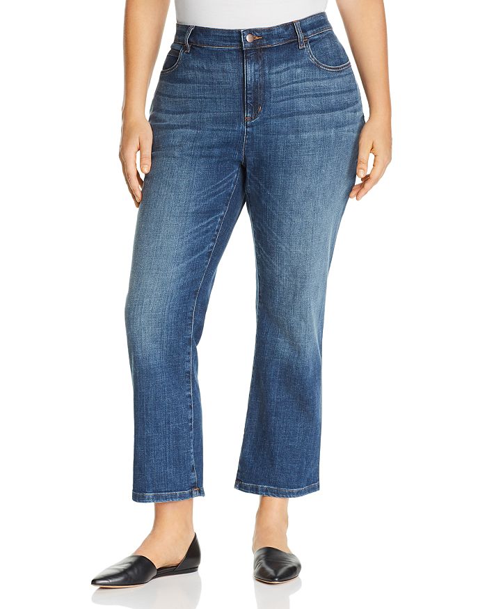 Eileen Fisher Plus Bootcut Ankle Jeans in Aged Indigo | Bloomingdale's