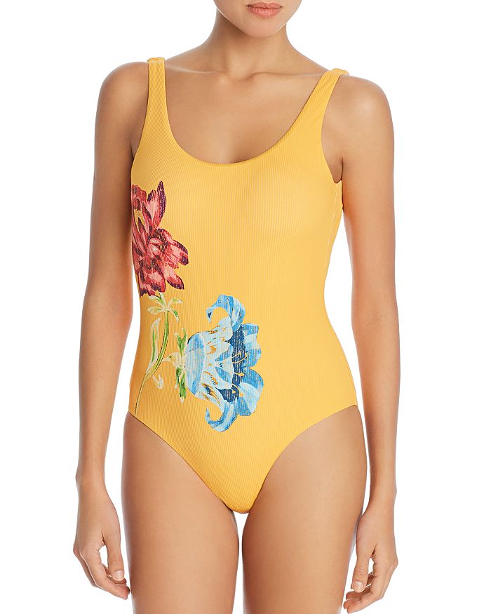Onia Kelly One Piece Swimsuit In Sunflower