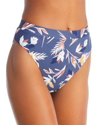 high waisted floral bikini bottoms