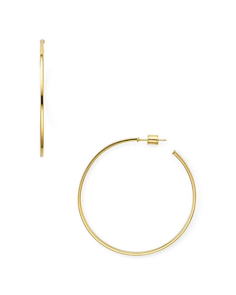 Shop Aqua Medium Hoop Earrings In 18k Gold-plated Sterling Silver Or Sterling Silver - Exclusive
