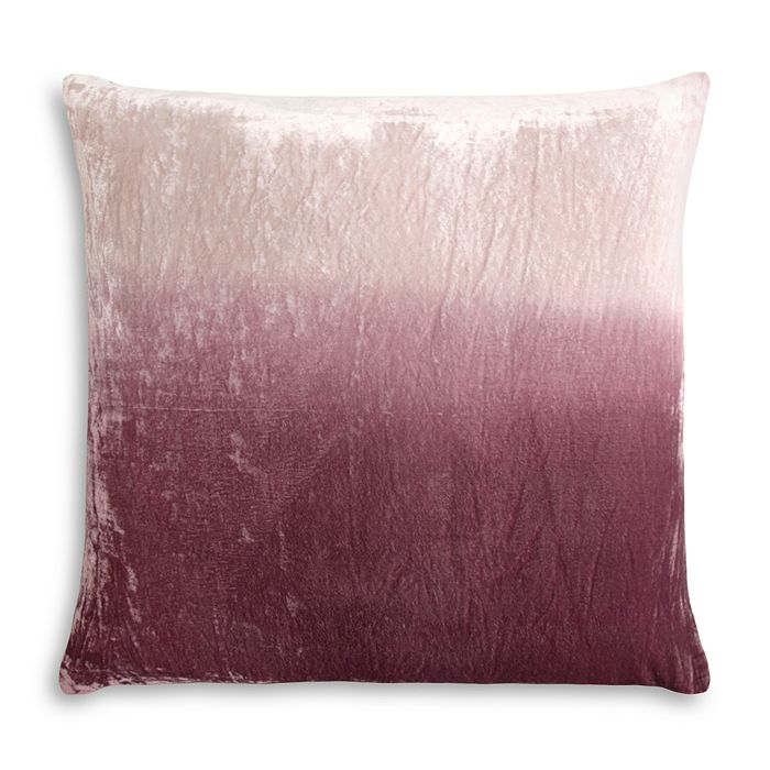 Kevin O Brien Studio Dip Dye Silk Velvet Decorative Pillow 20 X