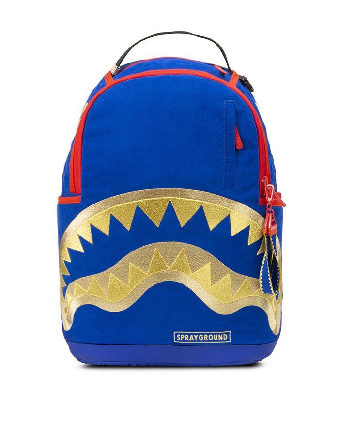 SPRAYGROUND BLACK GOLD CHAINS SMALL ITEMS BACKPACK SHARK-MOUTH UNISEX MINI  BAG