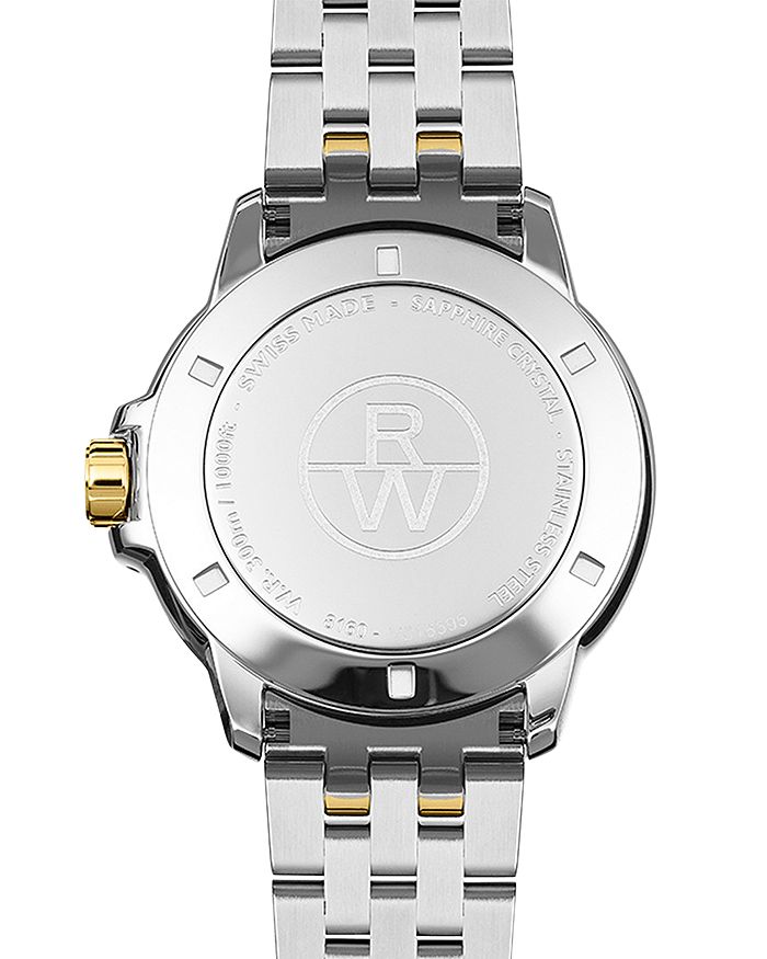 Shop Raymond Weil Tango Two Tone Watch, 41mm In White/gold