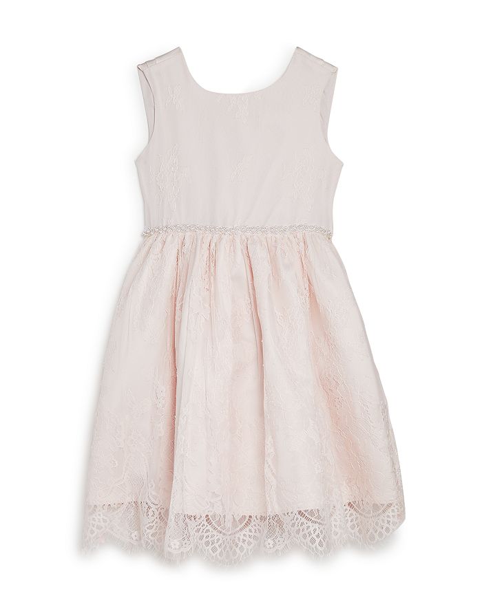 US Angels Girls' Embellished Lace Dress - Little Kid | Bloomingdale's