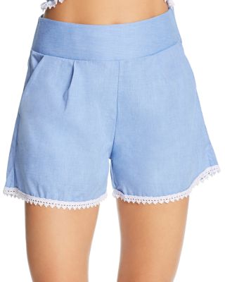 high waisted cover up shorts