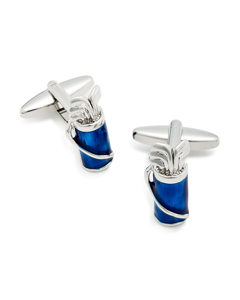Link Up Golf Cufflinks In Blue